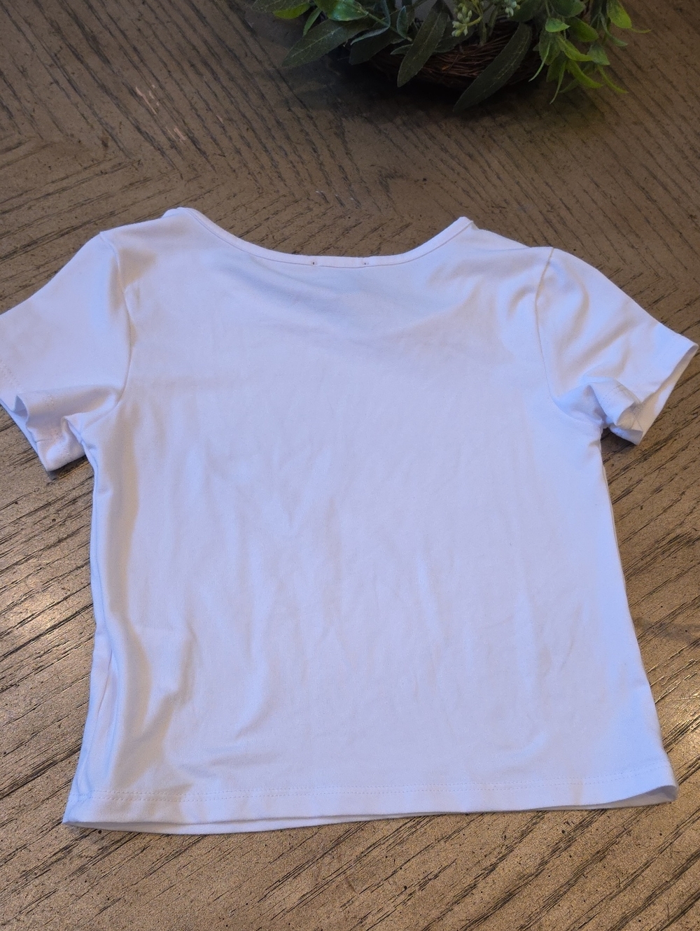 Girls' White Short Sleeve CropTee Size 7 NWOT - Picture 6 of 7